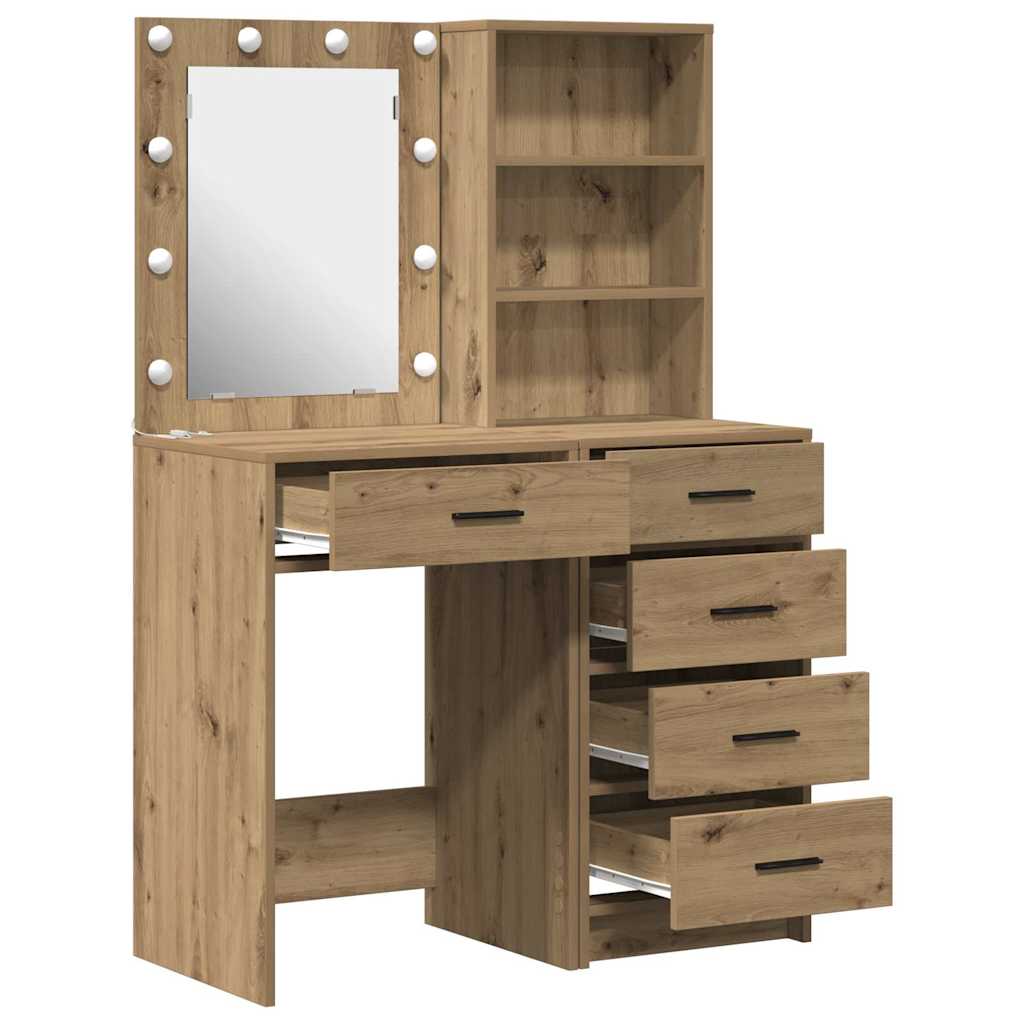 Klædeskab med hylde 2 pcs Brun 50 x 41 x 135 cm Konstrueret træ