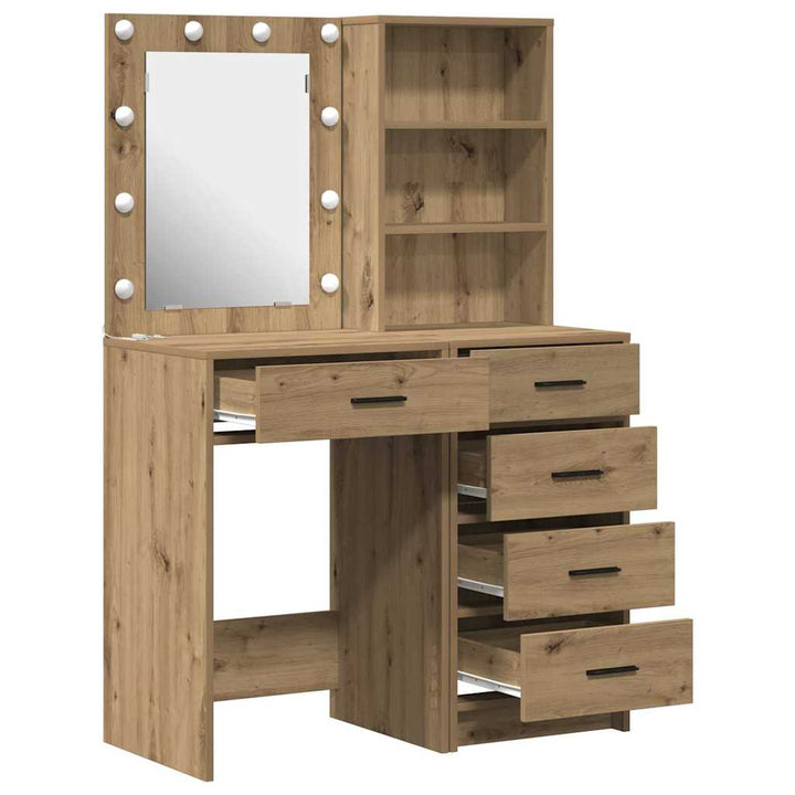 Klædeskab med hylde 2 pcs Brun 50 x 41 x 135 cm Konstrueret træ