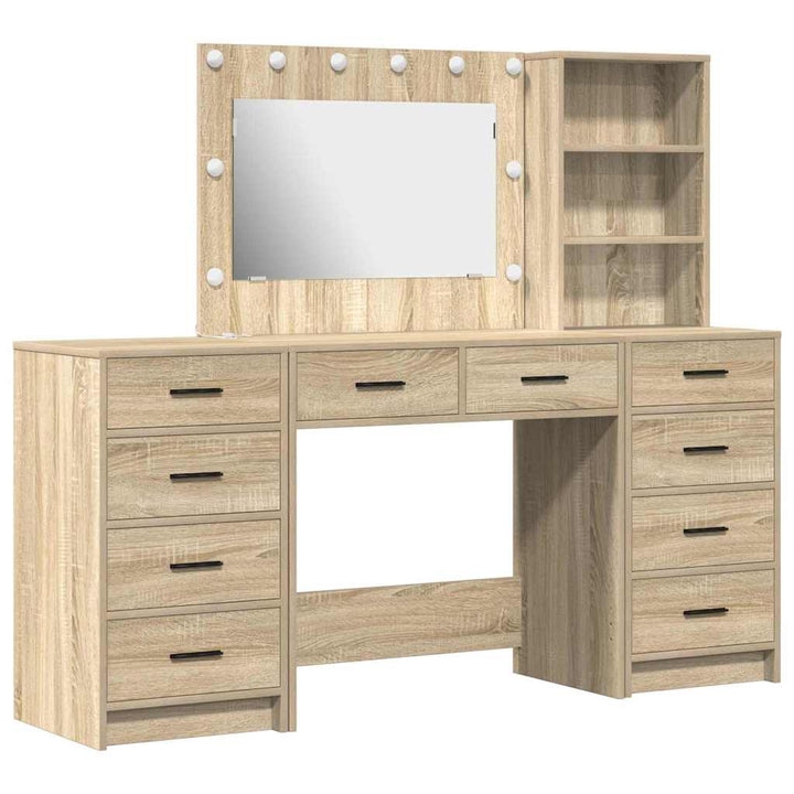 Klædeskab med hylde 3 pcs Brun 40 x 41 x 135 cm Konstrueret træ