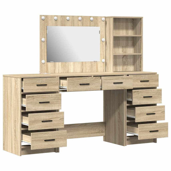Klædeskab med hylde 3 pcs Brun 40 x 41 x 135 cm Konstrueret træ