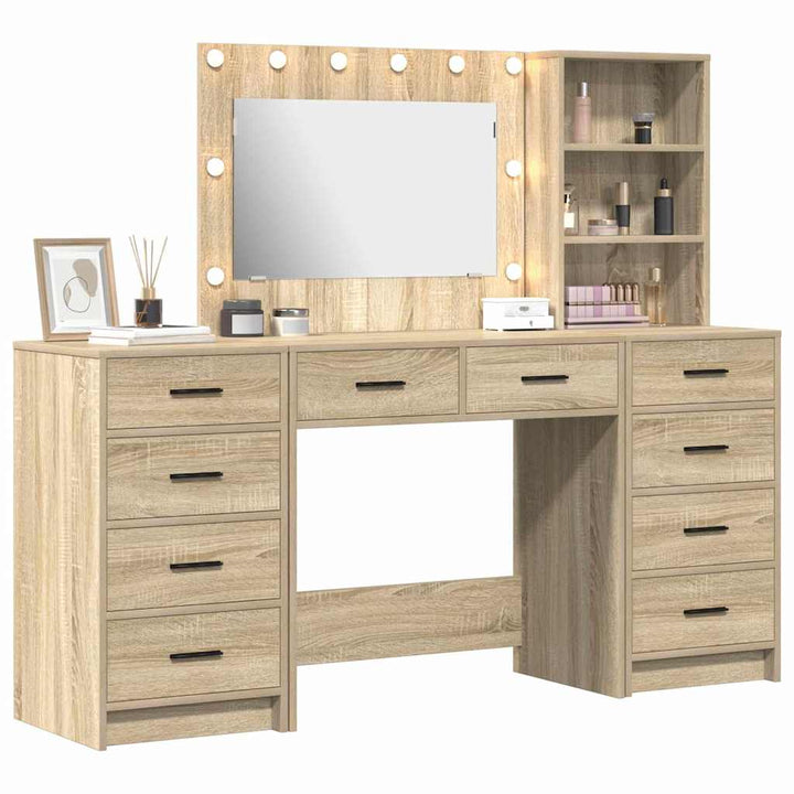 Klædeskab med hylde 3 pcs Brun 40 x 41 x 135 cm Konstrueret træ
