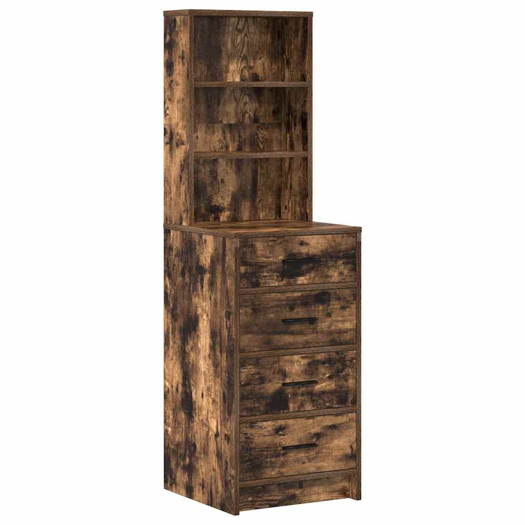 Klædeskab med hylde 3 pcs Brun 40 x 41 x 135 cm Konstrueret træ