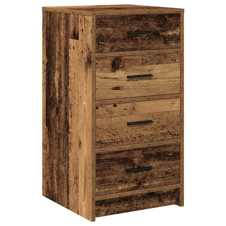 Klædeskab med hylde 3 pcs Brun 40 x 41 x 135 cm Konstrueret træ