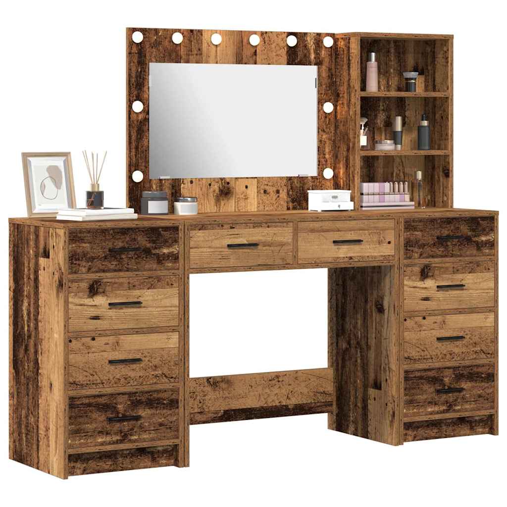Klædeskab med hylde 3 pcs Brun 40 x 41 x 135 cm Konstrueret træ