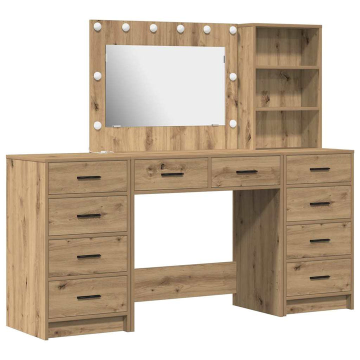Klædeskab med hylde 3 pcs Brun 40 x 41 x 135 cm Konstrueret træ