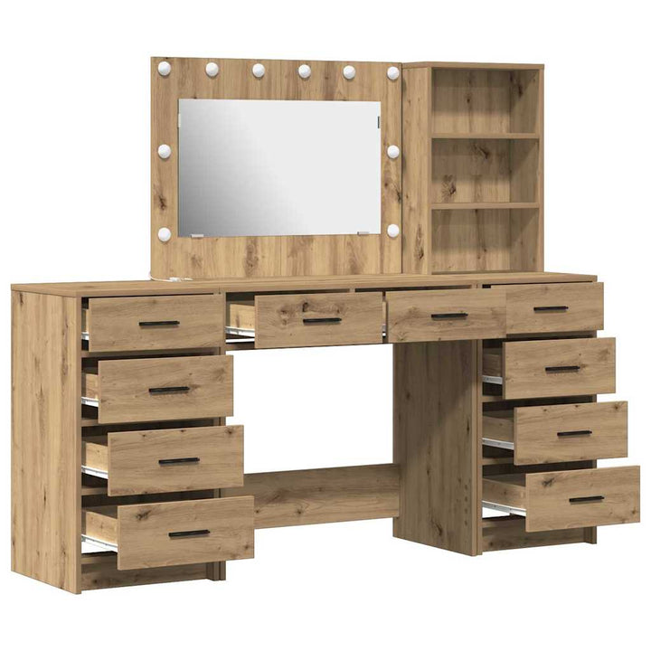 Klædeskab med hylde 3 pcs Brun 40 x 41 x 135 cm Konstrueret træ