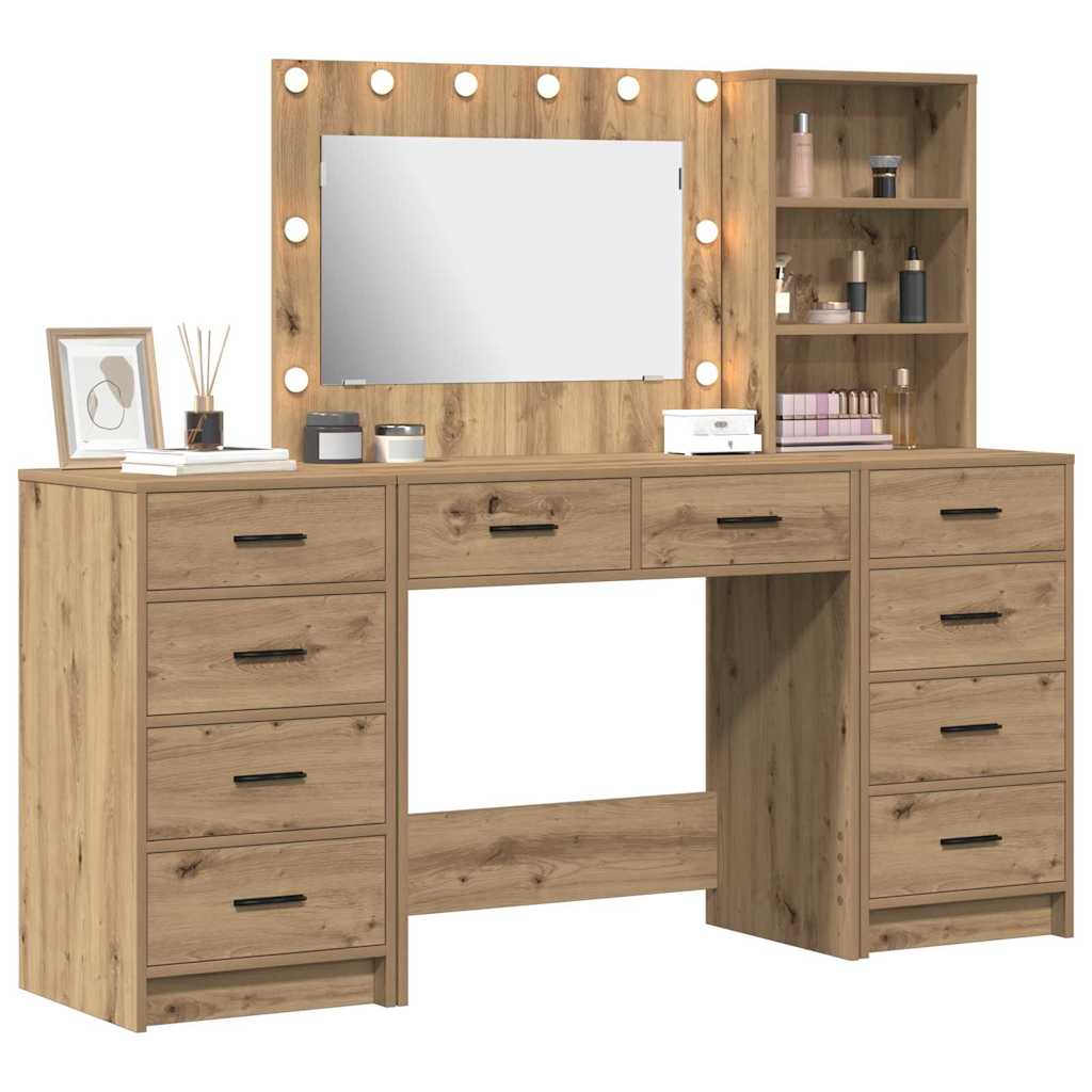 Klædeskab med hylde 3 pcs Brun 40 x 41 x 135 cm Konstrueret træ