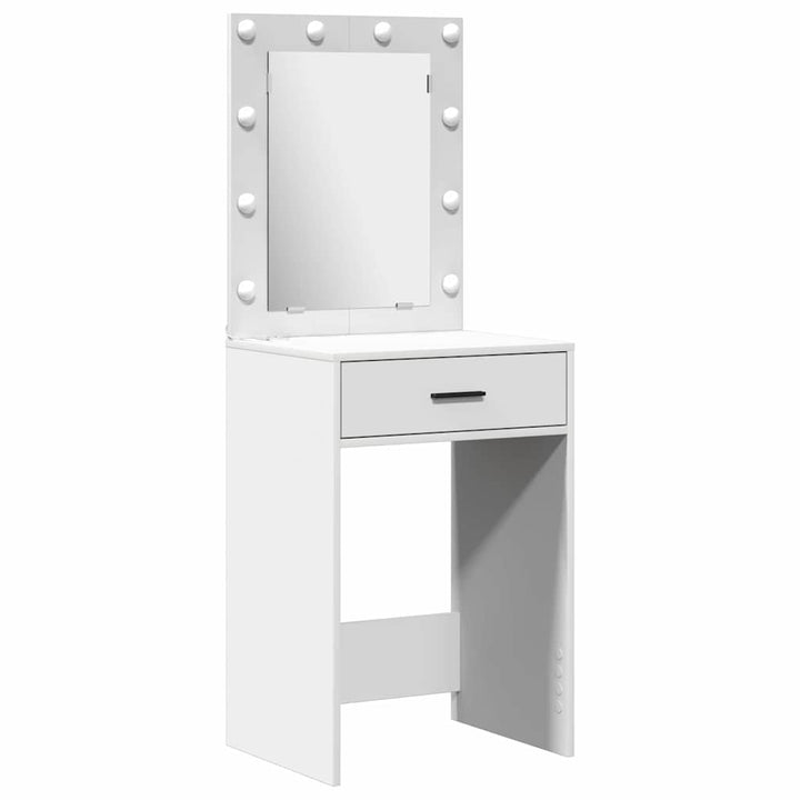 Klædeskab med hylde 3 pcs Hvid 40 x 41 x 135 cm Konstrueret træ
