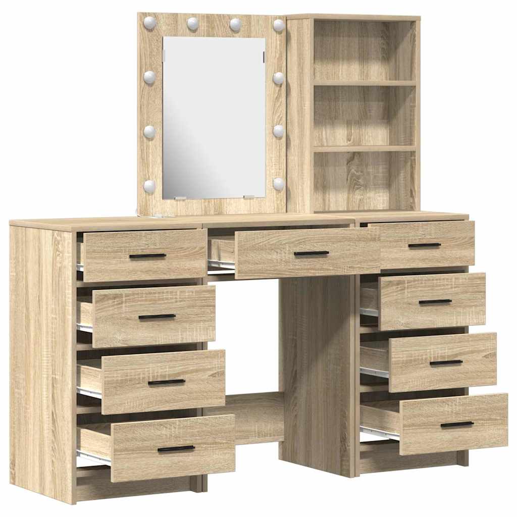 Klædeskab med hylde 3 pcs Brun 40 x 41 x 135 cm Konstrueret træ