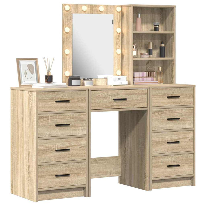 Klædeskab med hylde 3 pcs Brun 40 x 41 x 135 cm Konstrueret træ