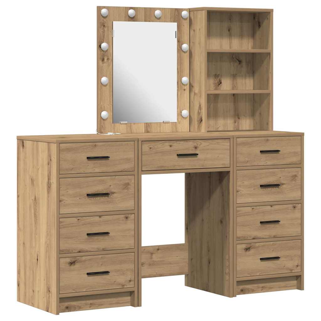 Klædeskab med hylde 3 pcs Brun 40 x 41 x 135 cm Konstrueret træ