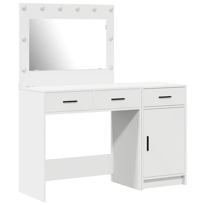 Klædeskab med skuffe 2 pcs Hvid 40 x 41 x 75 cm Konstrueret træ