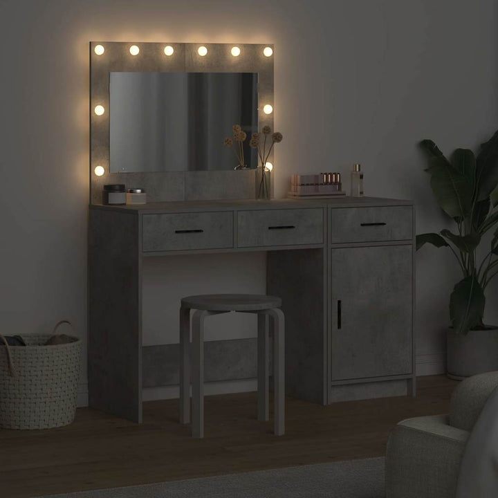 Klædeskab med skuffe 2 pcs Grå 40 x 41 x 75 cm Konstrueret træ