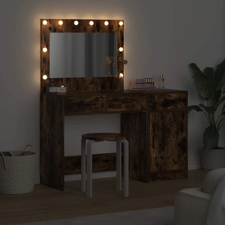 Klædeskab med skuffe 2 pcs Brun 40 x 41 x 75 cm Konstrueret træ