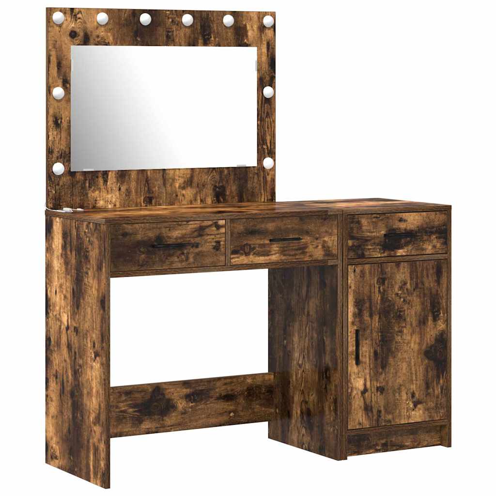 Klædeskab med skuffe 2 pcs Brun 40 x 41 x 75 cm Konstrueret træ