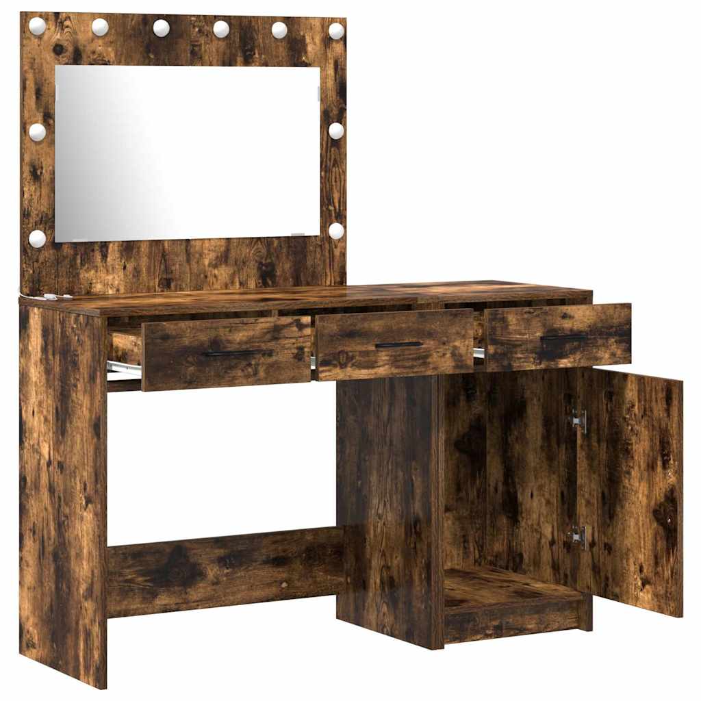 Klædeskab med skuffe 2 pcs Brun 40 x 41 x 75 cm Konstrueret træ