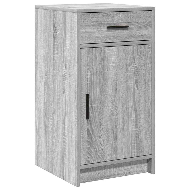 Klædeskab med skuffe 2 pcs Grå 40 x 41 x 75 cm Konstrueret træ