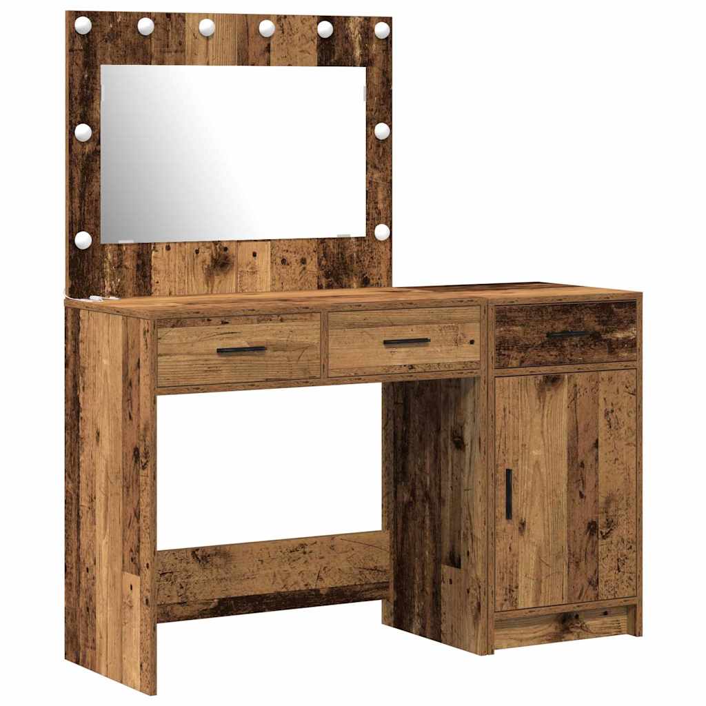 Klædeskab med skuffe 2 pcs Brun 40 x 41 x 75 cm Konstrueret træ