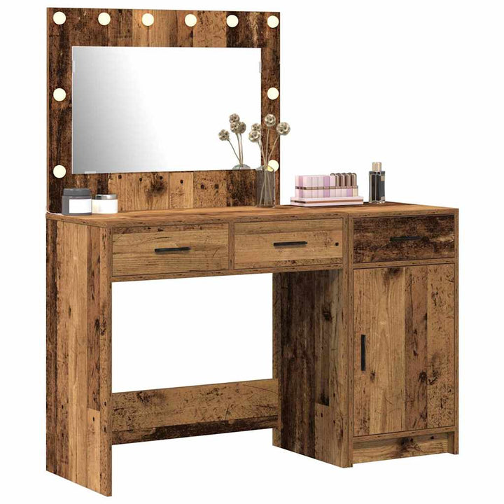 Klædeskab med skuffe 2 pcs Brun 40 x 41 x 75 cm Konstrueret træ
