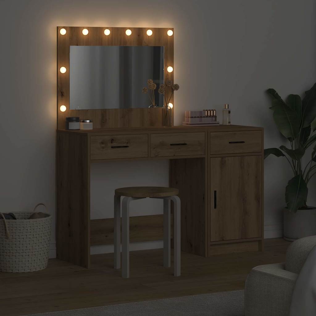 Klædeskab med skuffe 2 pcs Brun 40 x 41 x 75 cm Konstrueret træ