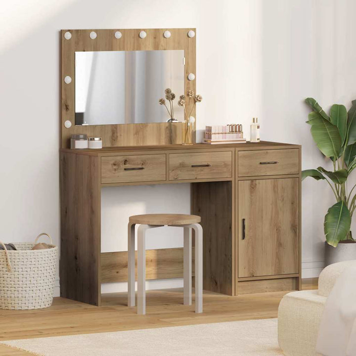 Klædeskab med skuffe 2 pcs Brun 40 x 41 x 75 cm Konstrueret træ