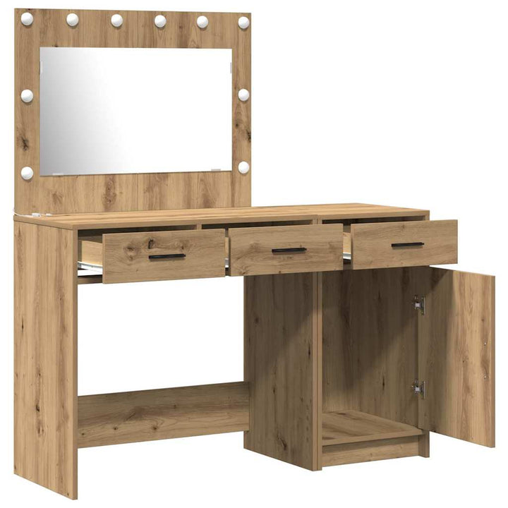 Klædeskab med skuffe 2 pcs Brun 40 x 41 x 75 cm Konstrueret træ