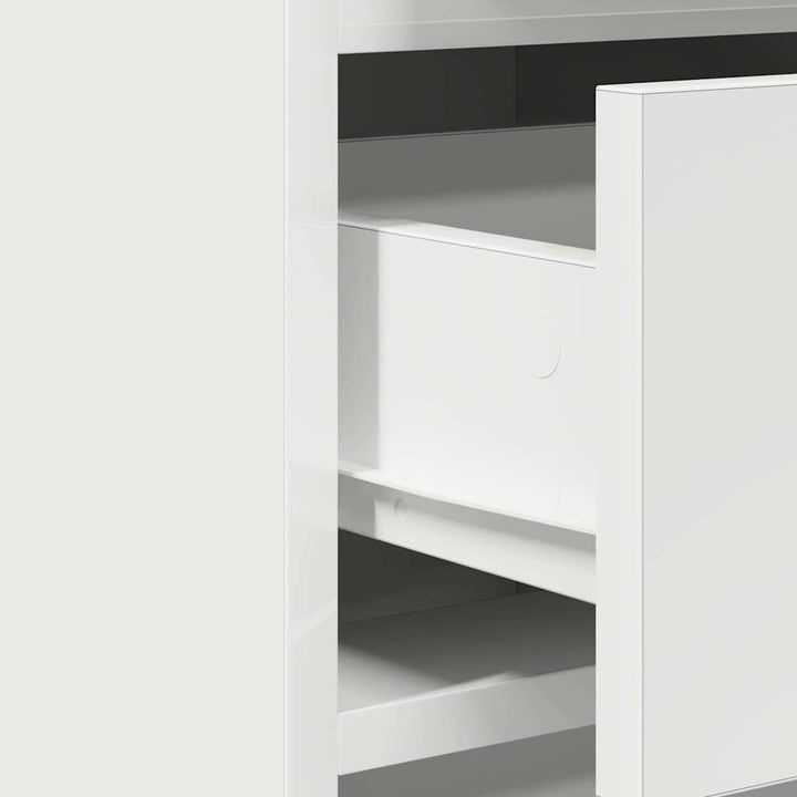 Klædeskab med dør 2 pcs Hvid 50 x 41 x 135 cm Konstrueret træ