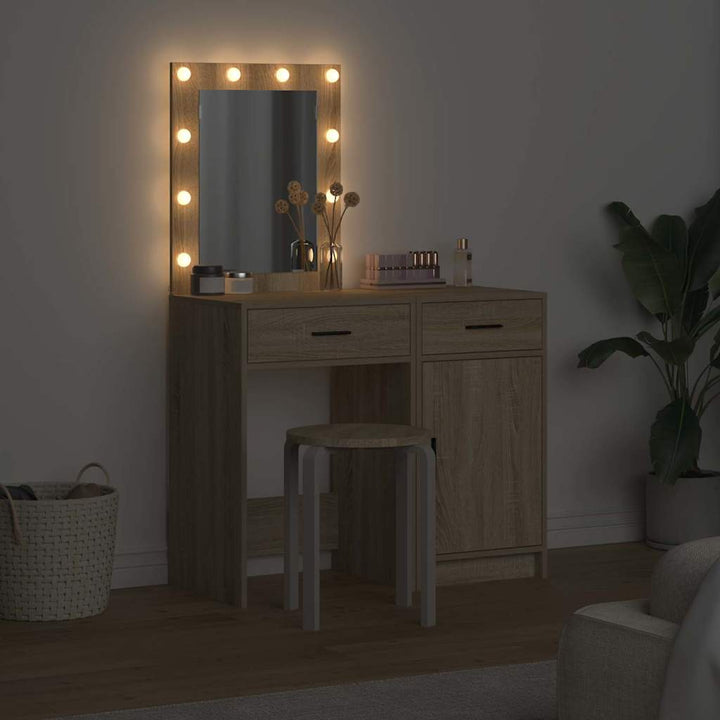 Klædeskab med dør 2 pcs Brun 50 x 41 x 135 cm Konstrueret træ