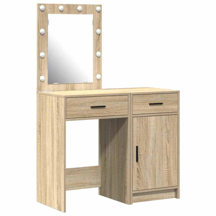 Klædeskab med dør 2 pcs Brun 50 x 41 x 135 cm Konstrueret træ