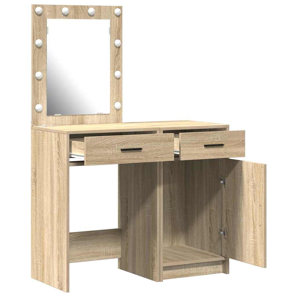 Klædeskab med dør 2 pcs Brun 50 x 41 x 135 cm Konstrueret træ