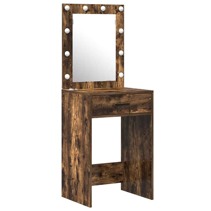 Klædeskab med dør 2 pcs Brun 50 x 41 x 135 cm Konstrueret træ