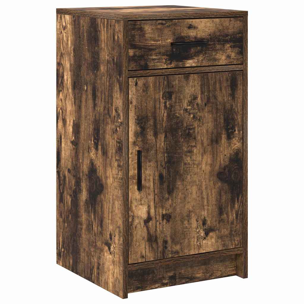 Klædeskab med dør 2 pcs Brun 50 x 41 x 135 cm Konstrueret træ