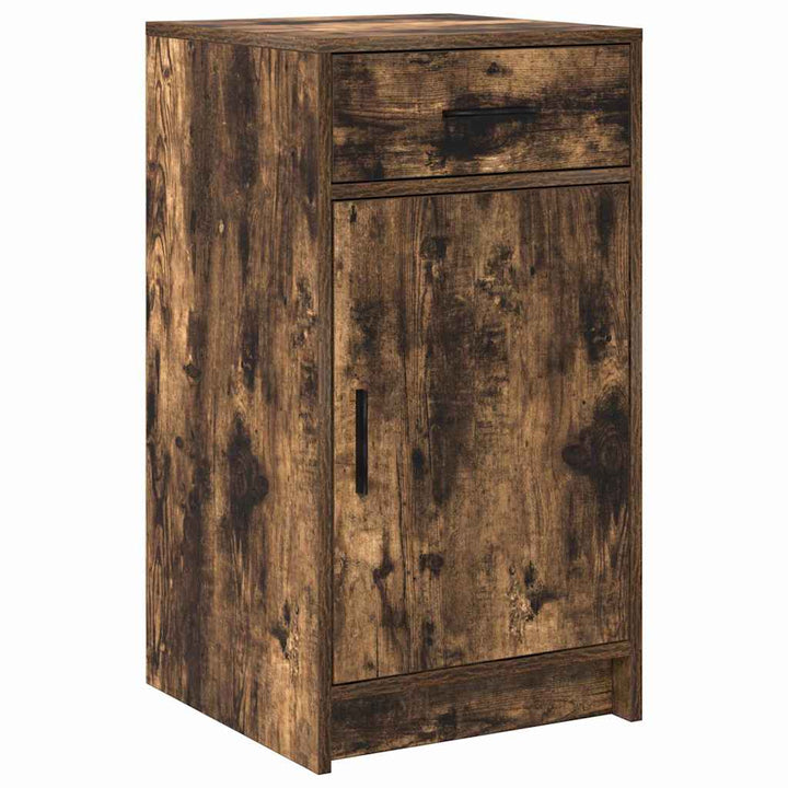 Klædeskab med dør 2 pcs Brun 50 x 41 x 135 cm Konstrueret træ