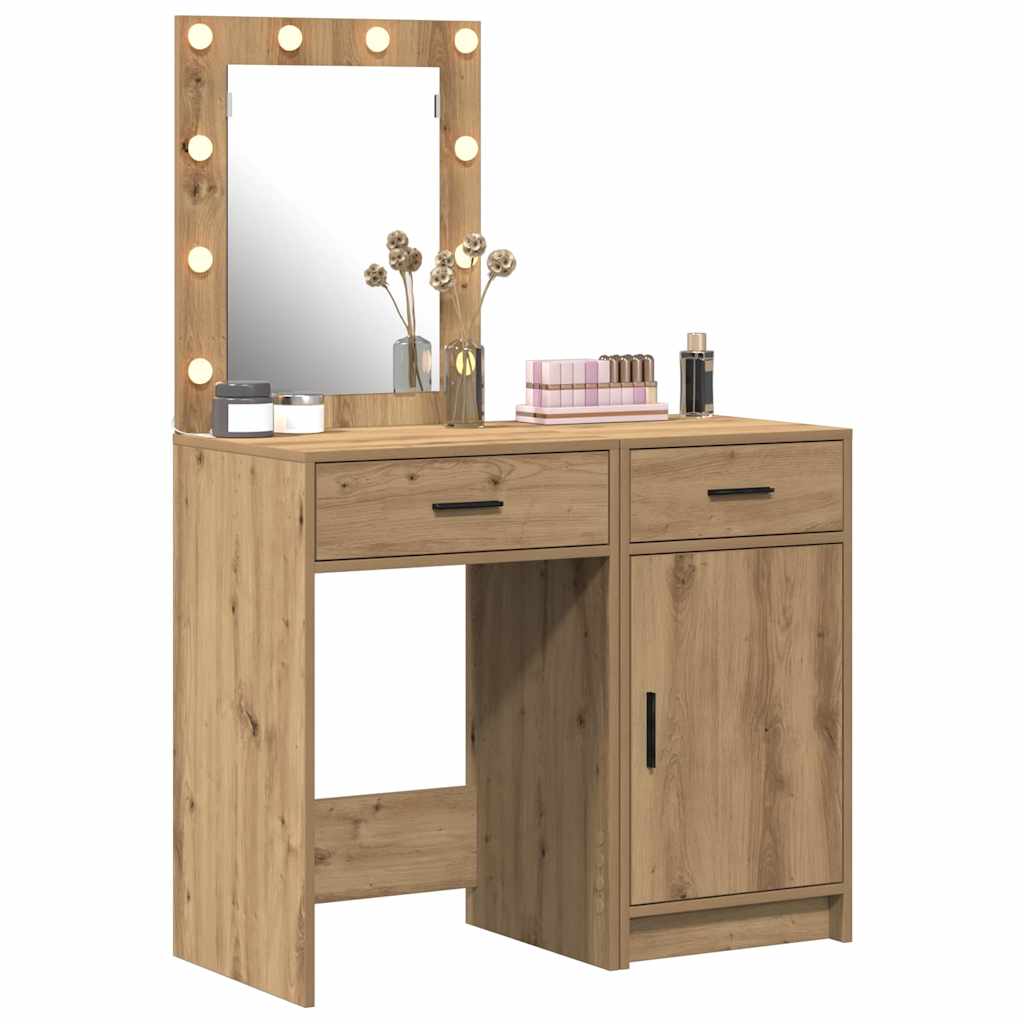 Klædeskab med dør 2 pcs Brun 50 x 41 x 135 cm Konstrueret træ