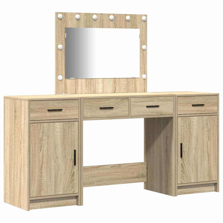 Klædeskab med skuffe 3 pcs Brun 40 x 41 x 75 cm Konstrueret træ