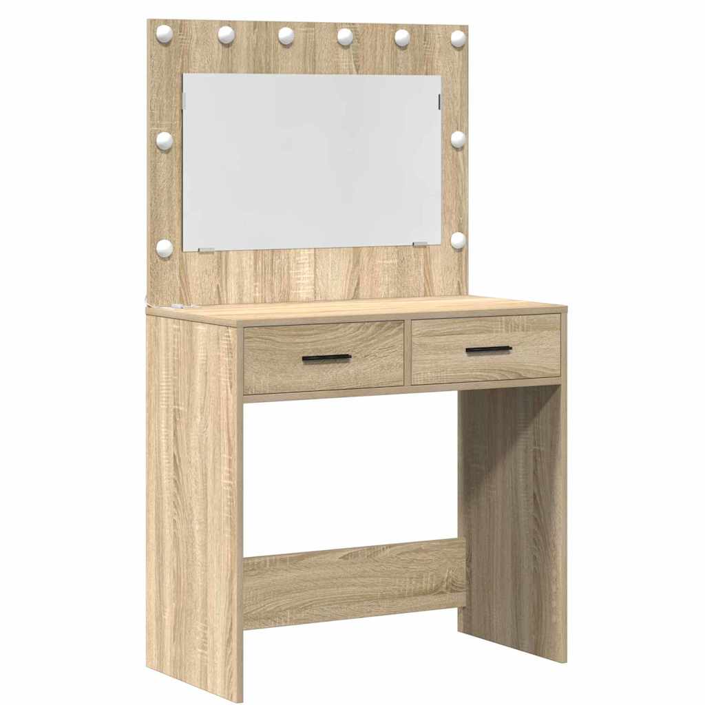 Klædeskab med skuffe 3 pcs Brun 40 x 41 x 75 cm Konstrueret træ