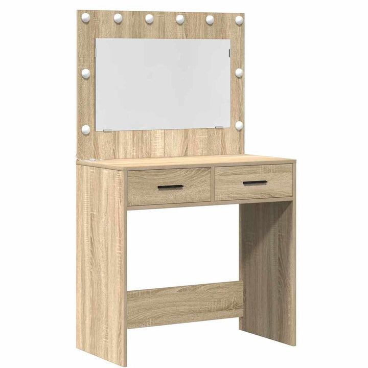 Klædeskab med skuffe 3 pcs Brun 40 x 41 x 75 cm Konstrueret træ