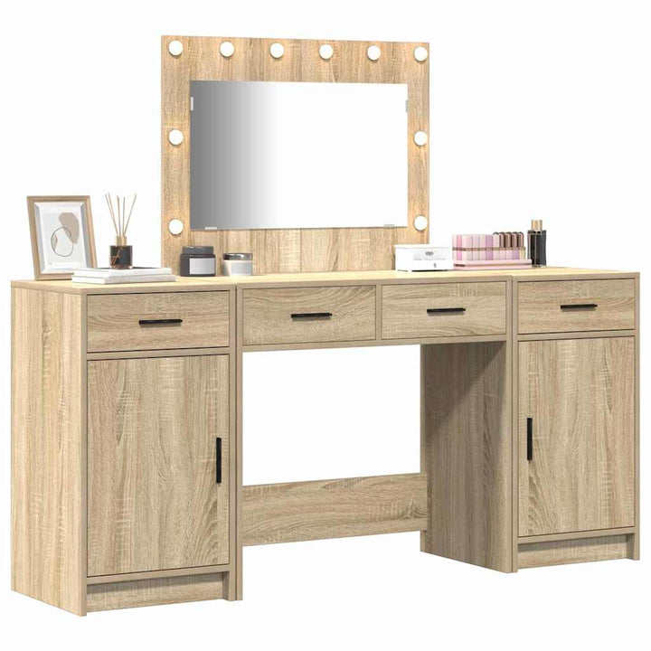 Klædeskab med skuffe 3 pcs Brun 40 x 41 x 75 cm Konstrueret træ