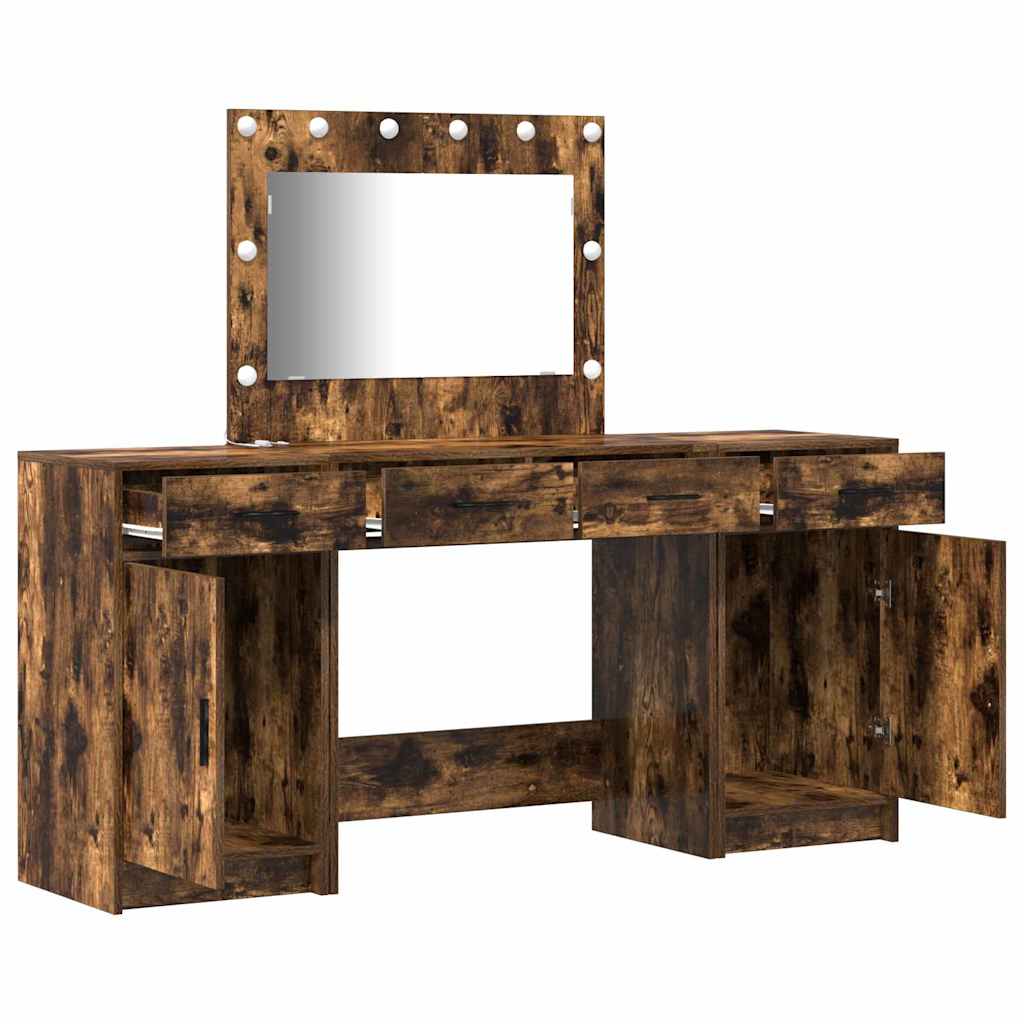 Klædeskab med skuffe 3 pcs Brun 40 x 41 x 75 cm Konstrueret træ