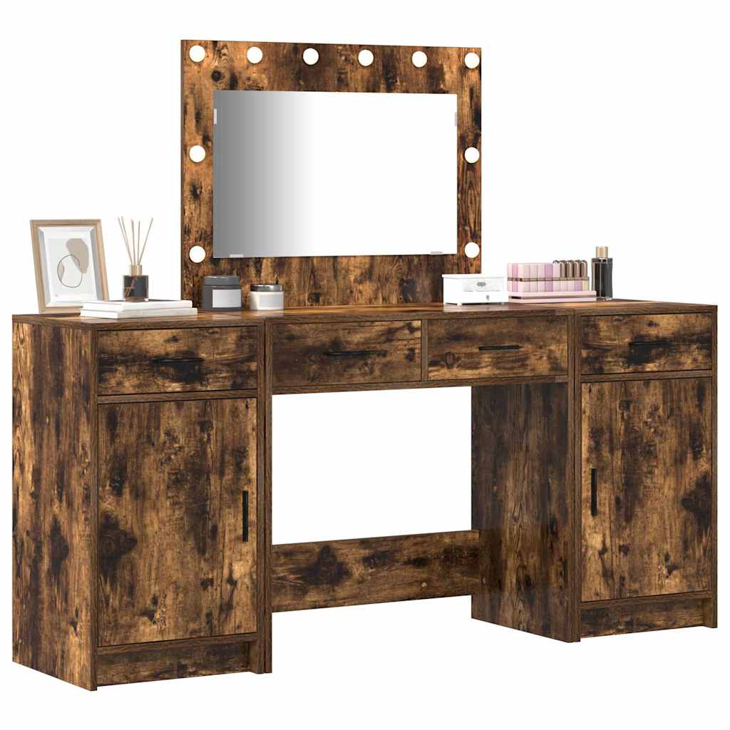 Klædeskab med skuffe 3 pcs Brun 40 x 41 x 75 cm Konstrueret træ