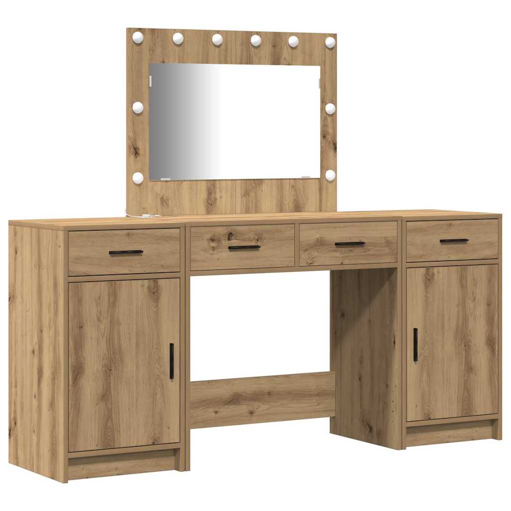 Klædeskab med skuffe 3 pcs Brun 40 x 41 x 75 cm Konstrueret træ