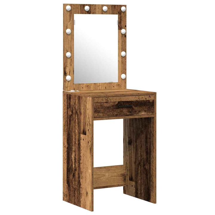 Klædeskab med skuffe Brun 50 x 41 x 135 cm Konstrueret træ