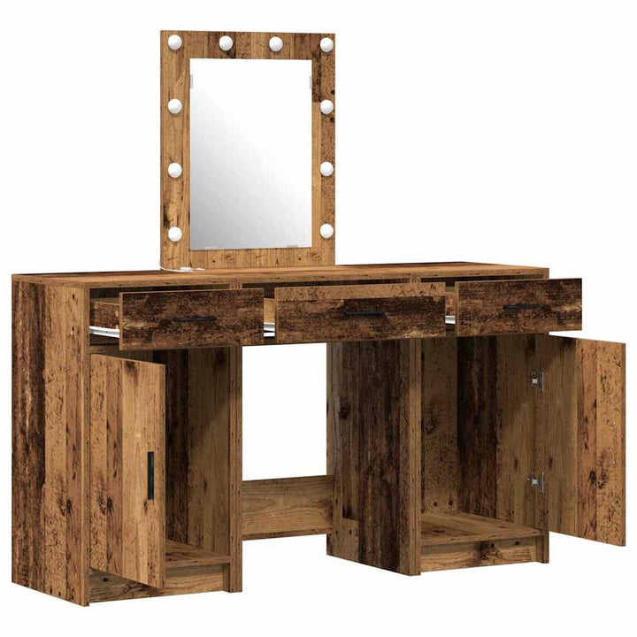 Klædeskab med skuffe Brun 50 x 41 x 135 cm Konstrueret træ