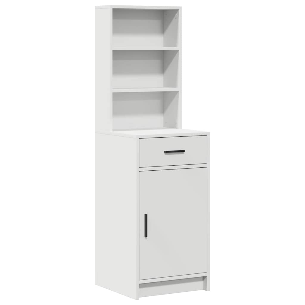 Klædeskab med dør 2 pcs Hvid 78.5 x 41 x 135 cm Konstrueret træ