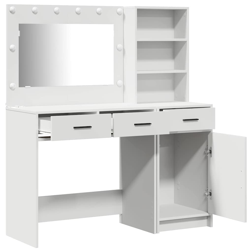 Klædeskab med dør 2 pcs Hvid 78.5 x 41 x 135 cm Konstrueret træ