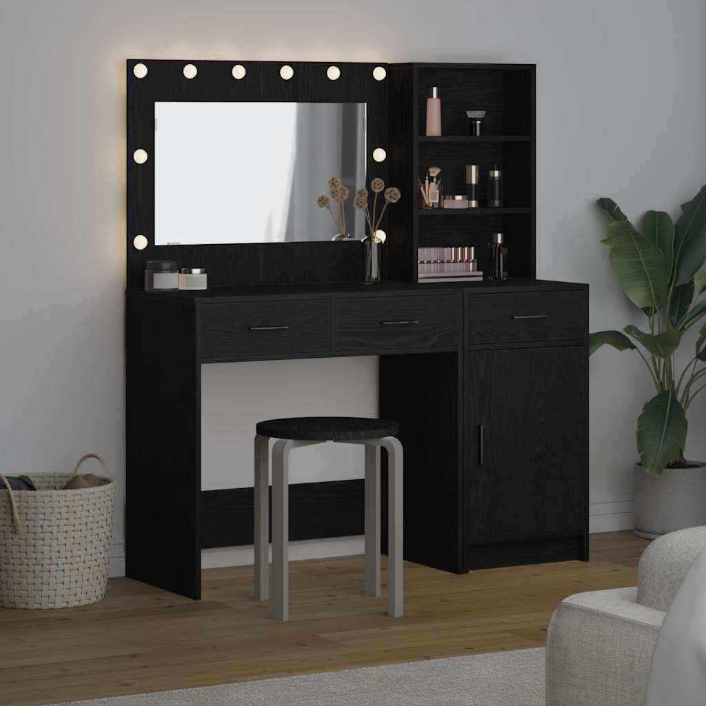 Klædeskab med dør 2 pcs Sort 78.5 x 41 x 135 cm Konstrueret træ