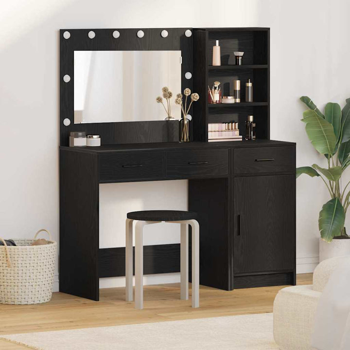 Klædeskab med dør 2 pcs Sort 78.5 x 41 x 135 cm Konstrueret træ