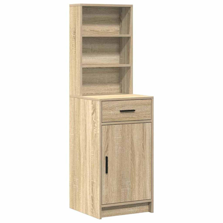 Klædeskab med dør 2 pcs Brun 78.5 x 41 x 135 cm Konstrueret træ