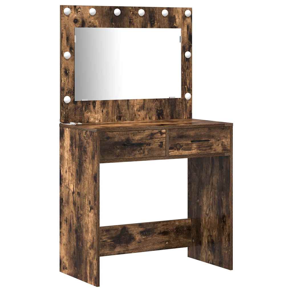 Klædeskab med dør 2 pcs Brun 78.5 x 41 x 135 cm Konstrueret træ