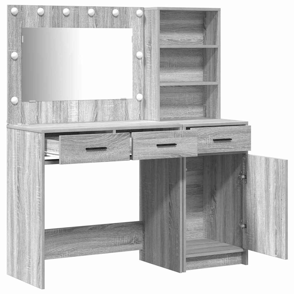 Klædeskab med dør 2 pcs Grå 78.5 x 41 x 135 cm Konstrueret træ